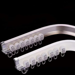 Изогнутый алюминиевый карниз для штор, тихий ход