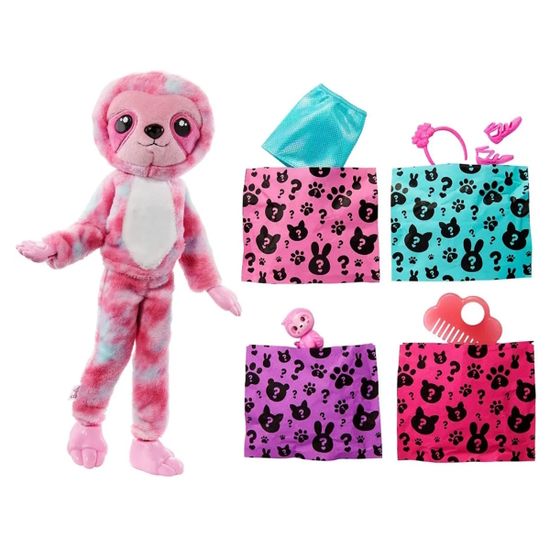 Кукла Mattel. Кукла Barbie Color Reveal милашка-проявляшка в плюшевом костюме ленивца