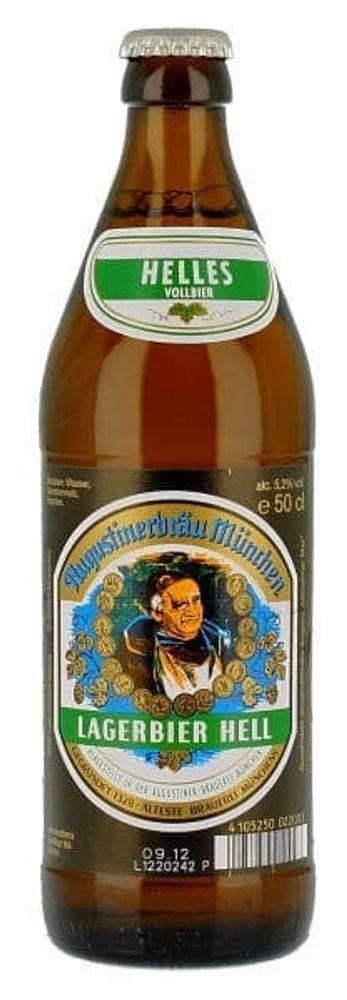 Пиво Августинер Лагербир Хелл / Augustiner Lagerbier Hell 0.5 - стекло