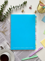 НОВИНКА! Тетрадь А4 96 л. Pastel Collection Blue/Mint, с обложкой из двухстроннего двухцветного пластика, на металлическом гребне
