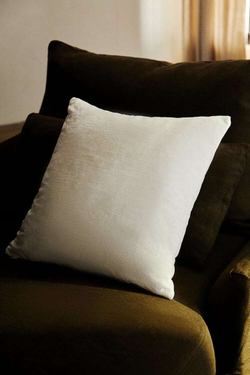 ZARA HOME ОДНОТОННЫЙ ЧЕХОЛ НА ПОДУШКУ, КРЕМОВЫЙ