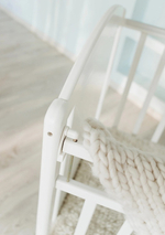 Кровать детская Unica -Dado Betula поперечный маятник, механизм ушко (белый) (1200х600)