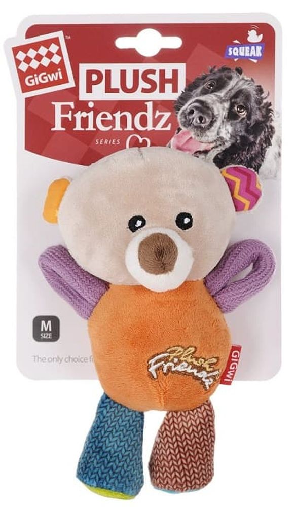 GiGwi 75350 Игрушка Мишка с пищалками 17 см GiGwi 75350 Игрушка Мишка с пищалками 17 см