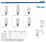 Лампа люминесцентная е27 KANLUX 4U XEU48 13W 2700K