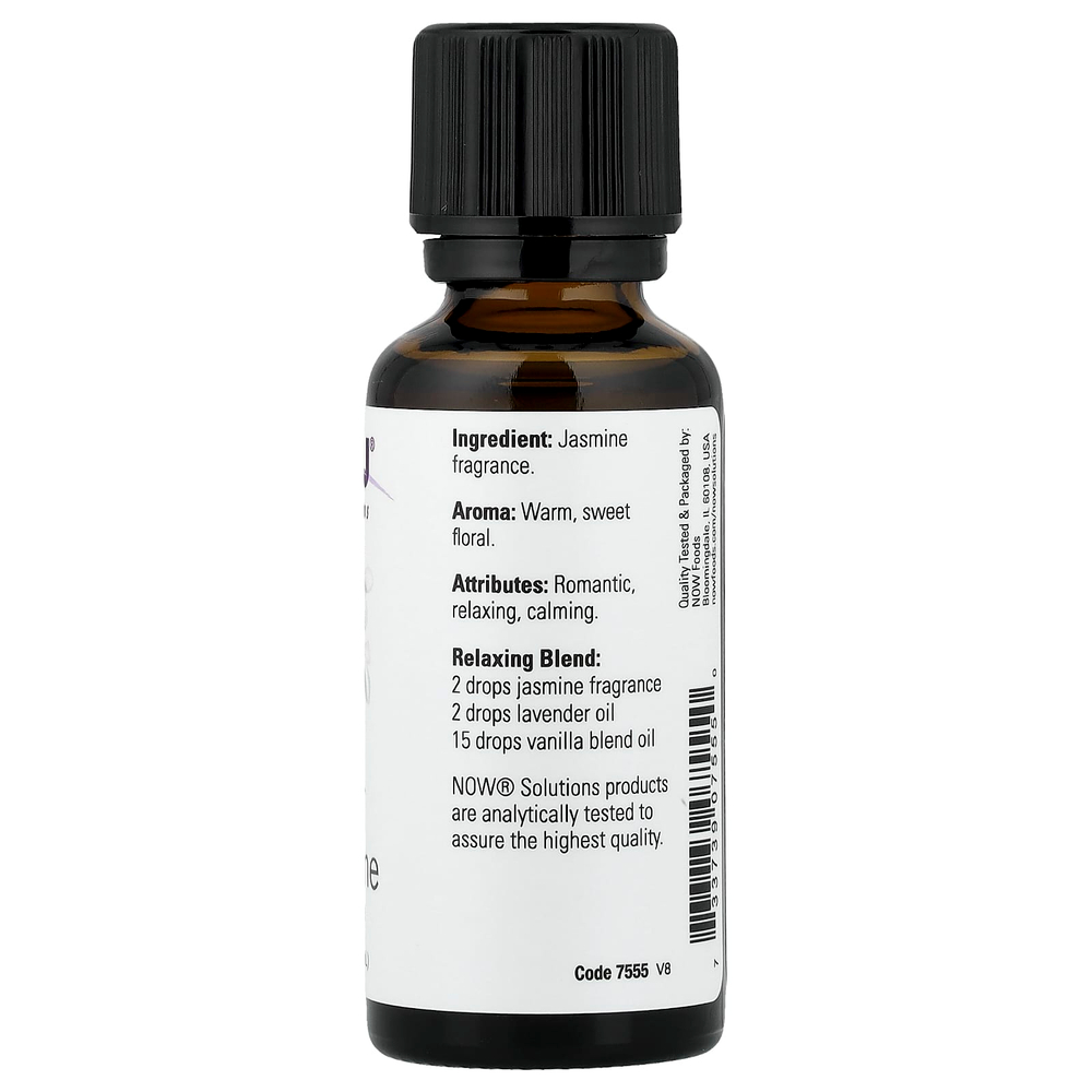 NOW Foods, Solutions, жасмин, 1 жидкая унция (30 мл)