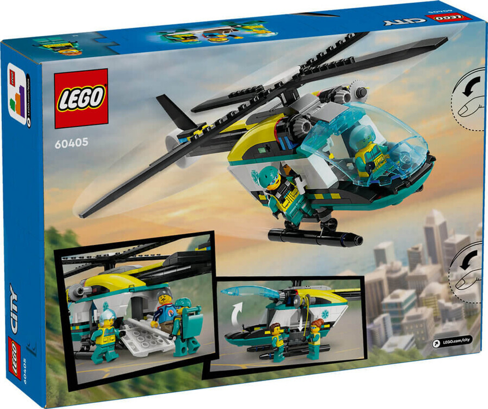 Конструктор LEGO City 60405 Аварийно-спасательный вертолет