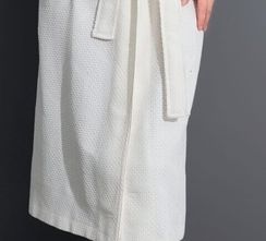 Женский вафельный халат 4270 кремовый