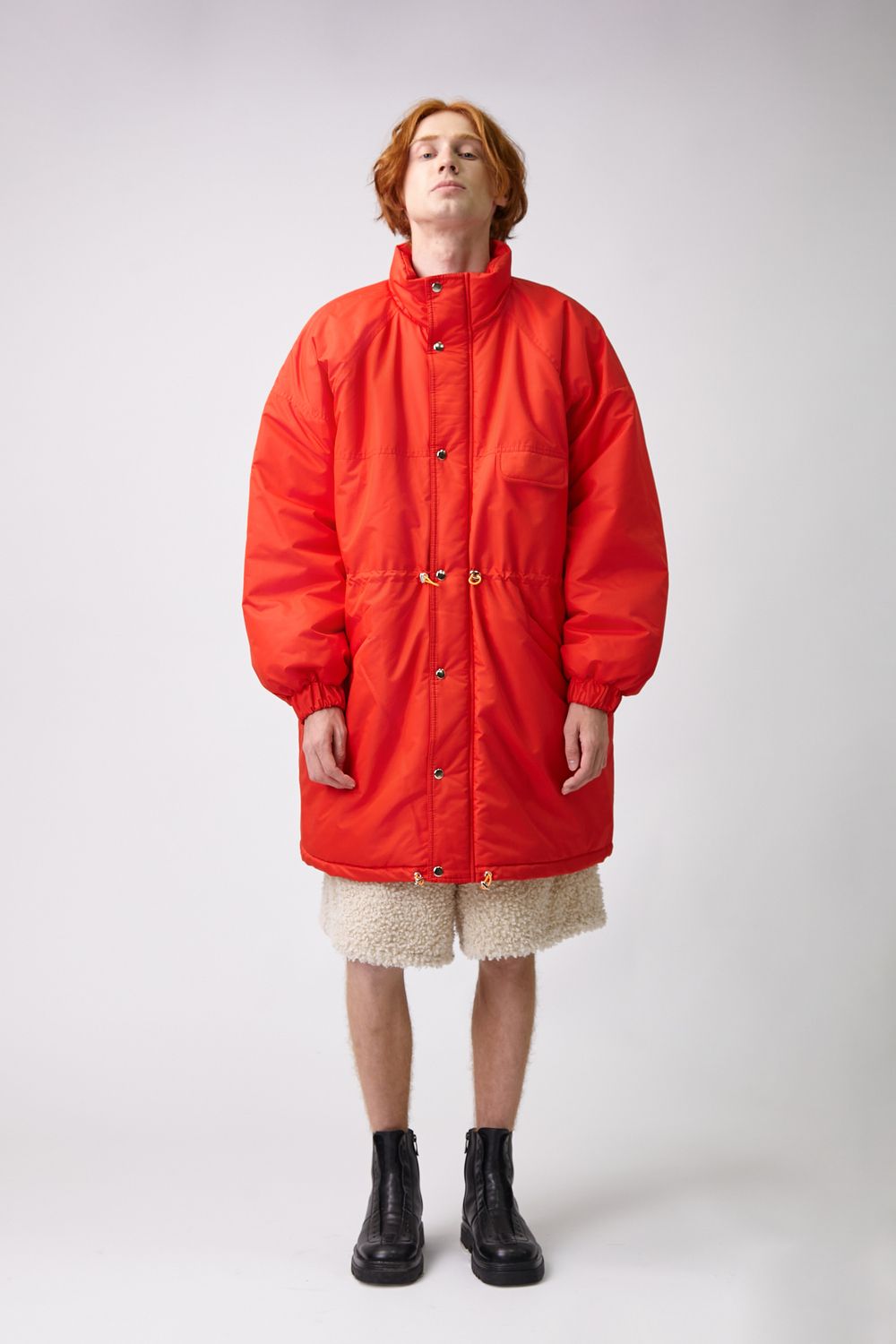 Парка Choompu оверсайз красная