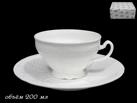 Lenardi 226-014 Чашка с блюдцем 200 мл. MARIA в под.упак (х24)Фарфор
