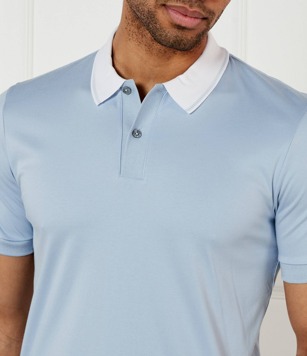 Поло H-Phillipson BOSS BLACK - голубой(50531791)