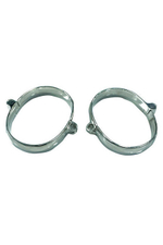 Овальные оковы на навесном замке , большие (Цвет: металл)