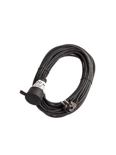 Удлинитель-шнур 1х20м 10А IP44 3500Вт 220-350В КГ 2х1.0мм каучук КОСМОС YSHKsm20m-1g(10A)KG