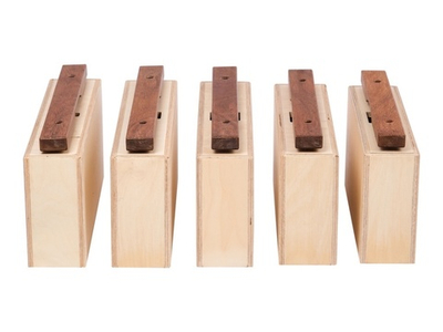 SCBB-SSet5 Чайм-бары бас (разборный ксилофон), 5 нот пентатоника, сукупира, Sinkopa