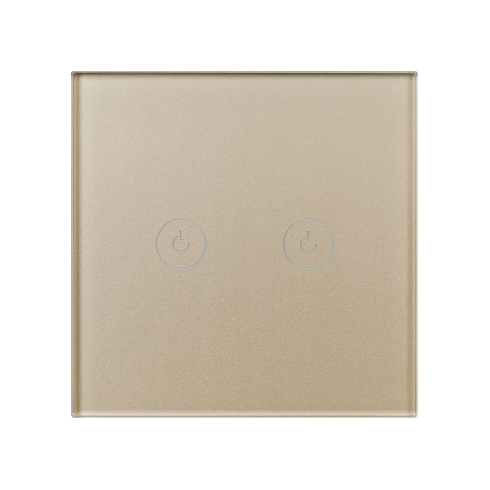 Выключатель сенсорный SWT-OMALI-S02-ZB-GD (250V, 10A, Zigbee) (Arlight, Стекло) 050038