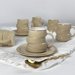 Lenardi 155-010 Кофейный набор 12пр. 140мл в под.уп.(х8)Фарфор