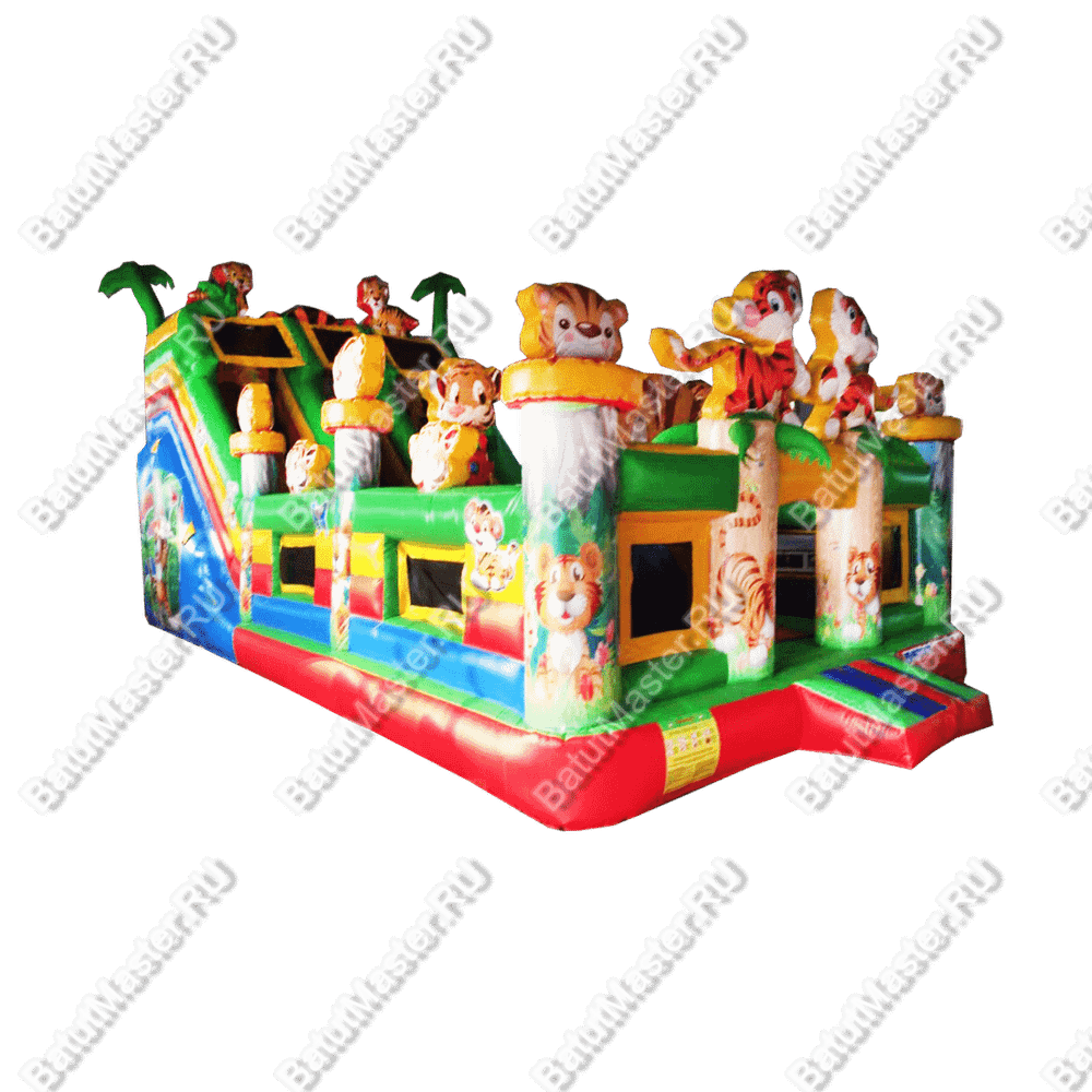 Коммерческий батут "Тигриная страна 2", 10*5*5,5 м