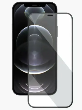 Защитное стекло "Стандарт" для iPhone 13 mini Черный (Полное покрытие)