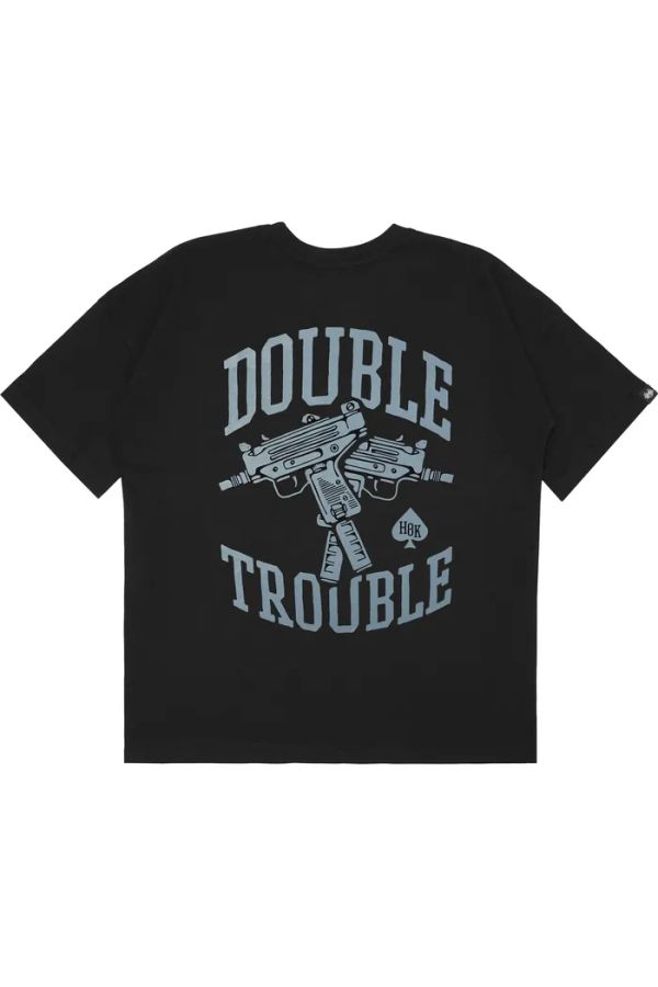 Футболка Даблтрабл черная - фото 2