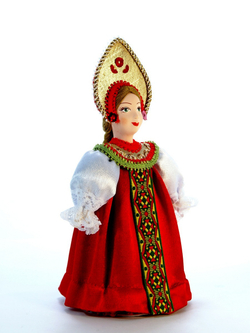 Кукла коллекционная в русском народном костюме