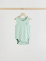 Боди без рукавов для малышей Next E57-853, 5 шт., Бежевый, Голубой, Мятный