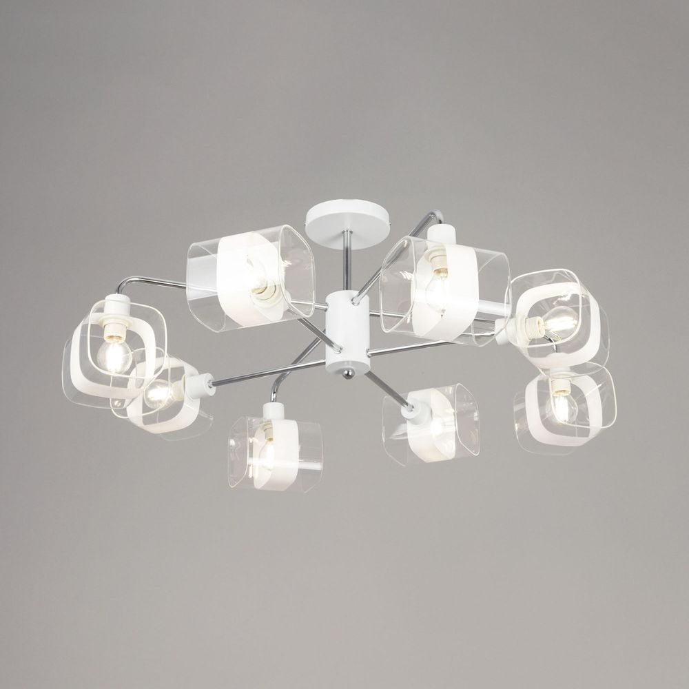 Citilux Бертон CL140180 Люстра потолочная Белая