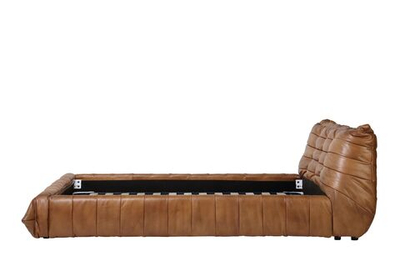 Двуспальная кровать RBD029 New Dark Ter leather