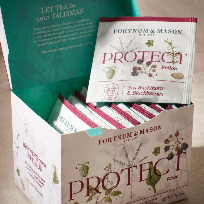 Fortnum and Mason Чайный настой Защита с облепихой и ежевикой, 3 пачки x 37,5 г