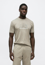 EA7 Emporio Armani UNISEX - Футболка с принтом - жареный кешью/песок