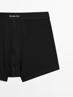 Massimo Dutti русы-боксеры с логотипом на поясе, черный