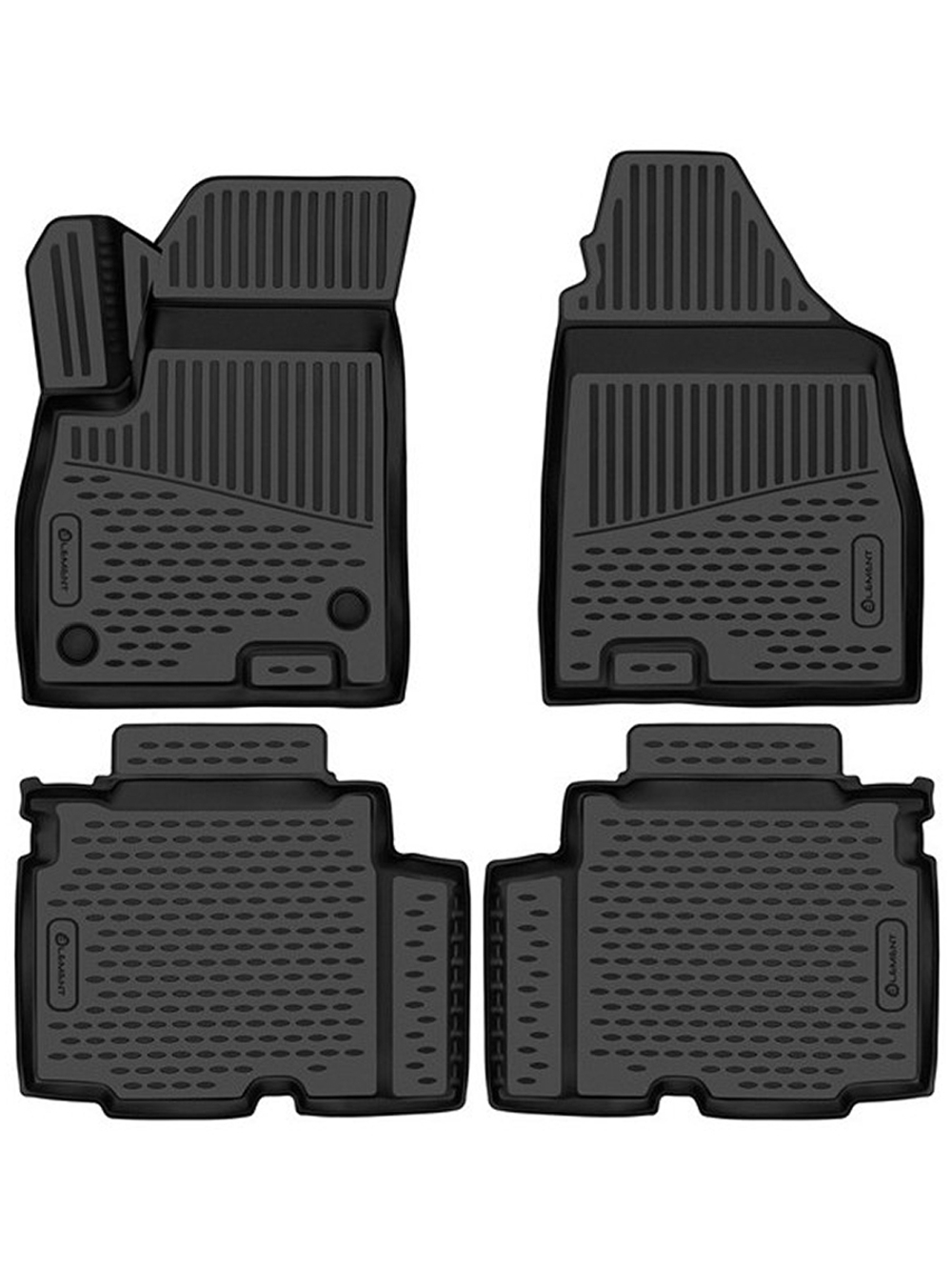 Коврики в салон для JETOUR X90 Plus 2023-, Внедорожник 5 дв. 5мест, 4шт. (полиуретан) ELEMENT3DAN0580210K