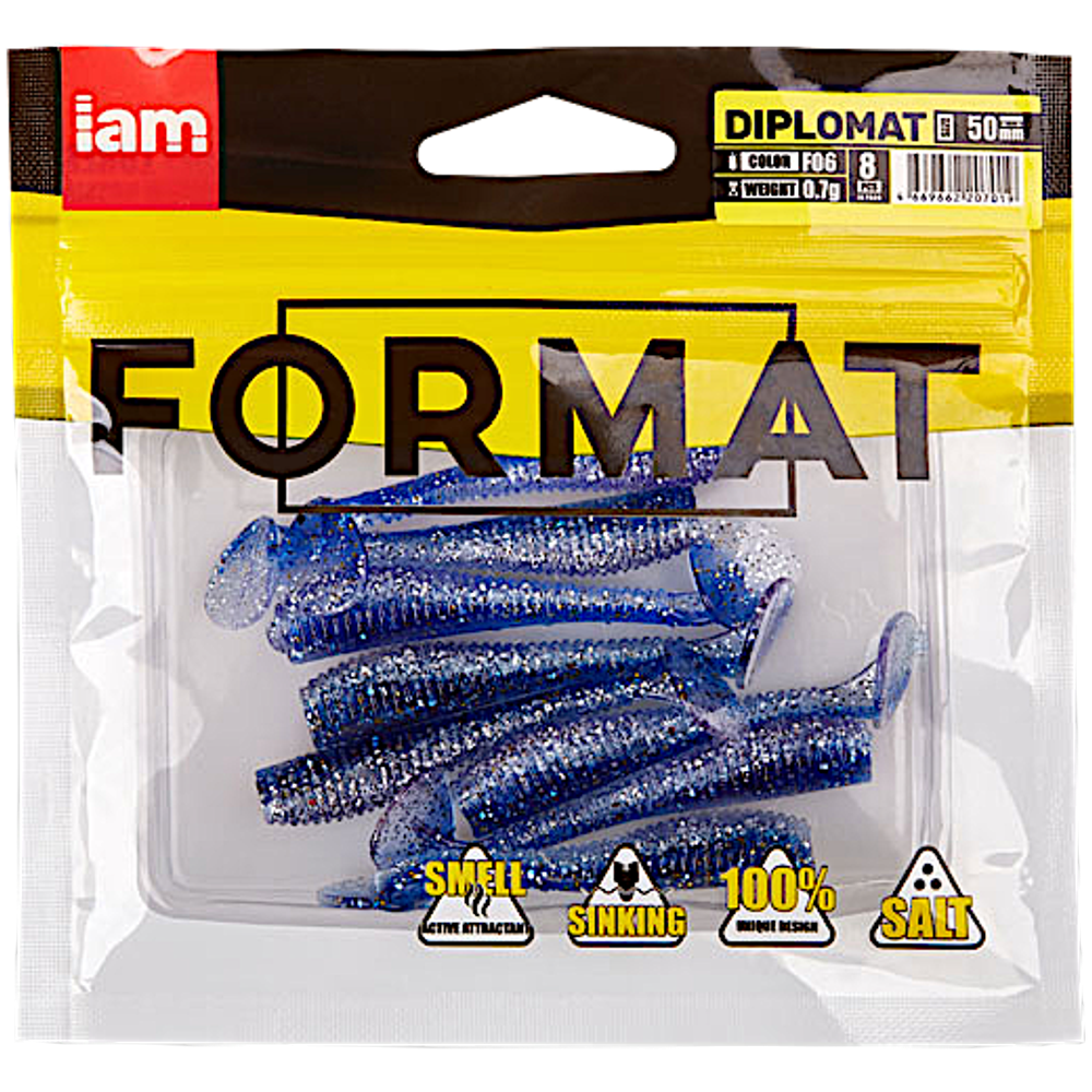 Мягкая приманка IAM Format Diplomat 100мм 6.0г -