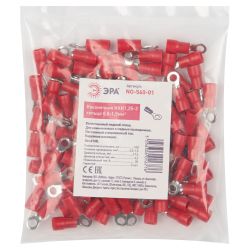 Наконечник ЭРА NO-560-01 НКИ1,25-3 кольцо 0,5-1,5мм упаковка 100 шт | Наконечники слаботочные