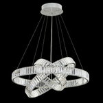 Citilux Чезаре CL338381 LED Люстра хрустальная с пультом Хром