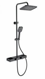 Душевая система WONZON & WOGHAND Shelf, Черный матовый (WW-B3552-MB)