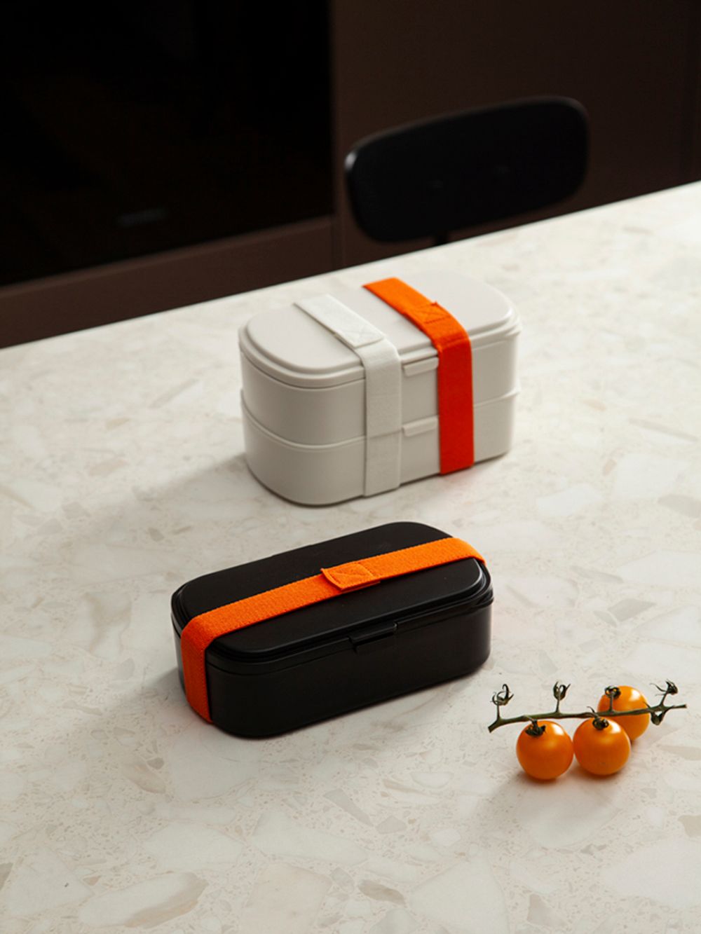 Ланч-бокс с приборами Food Time, 1 л, черный