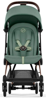 Коляска Cybex Coya Rosegold Frame Cloud G i-Size Magic Black Leaf Green с дождевиком и бампером