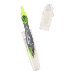 Циркуль с защитным колпачком, пластиковый футляр, 3 цвета микс