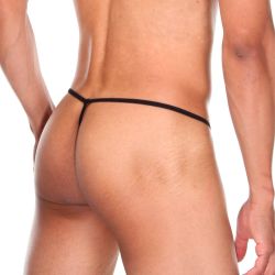 Мужские трусы стринги черные в сетку Cosmos Colors TS01_BT