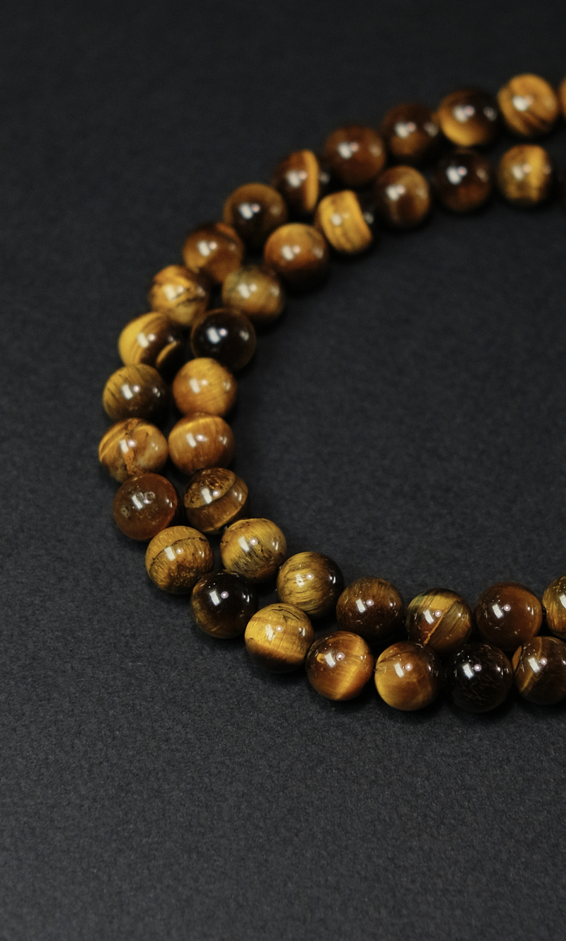 Четки "Memo about Power" из тигрового глаза