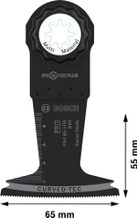 Погружное полотно 65х55 мм Wood and Metal PRO StarlockPlus BIM PAII 65 APB BOSCH 2608669131
