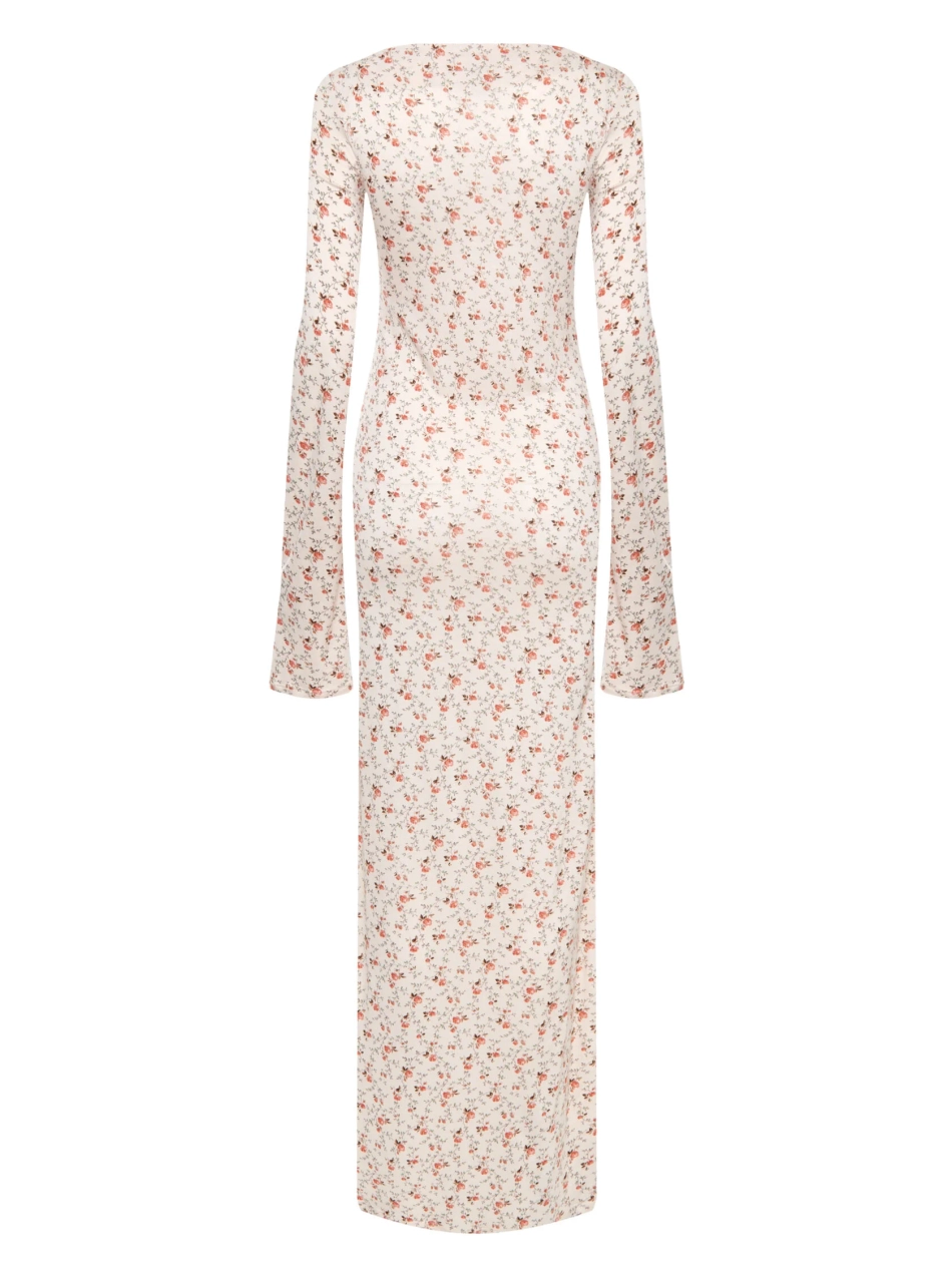 Платье LONG SLEEVE TEA ROSE