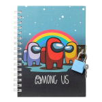 Блокнот детский Basir на замке, формат А6, серия "Астронавты", ассорти, переплет 7БЦ, 15*11 см, 48 листов