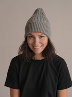 Шапка вязаная-резинка ЗИМА (Кофейный мел) АЛЕКС