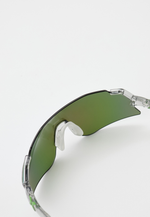 Спортивные очки HILX Savage 2.0 Shiny Crystal Grey Green / Green Mirror Lens