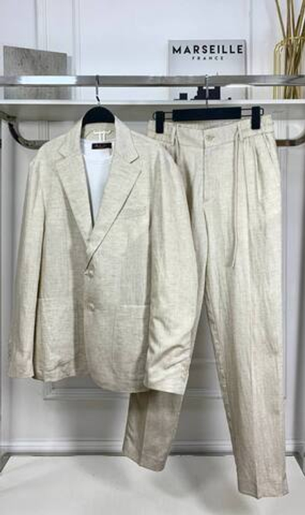 Льняной костюм Brunello Cucinelli