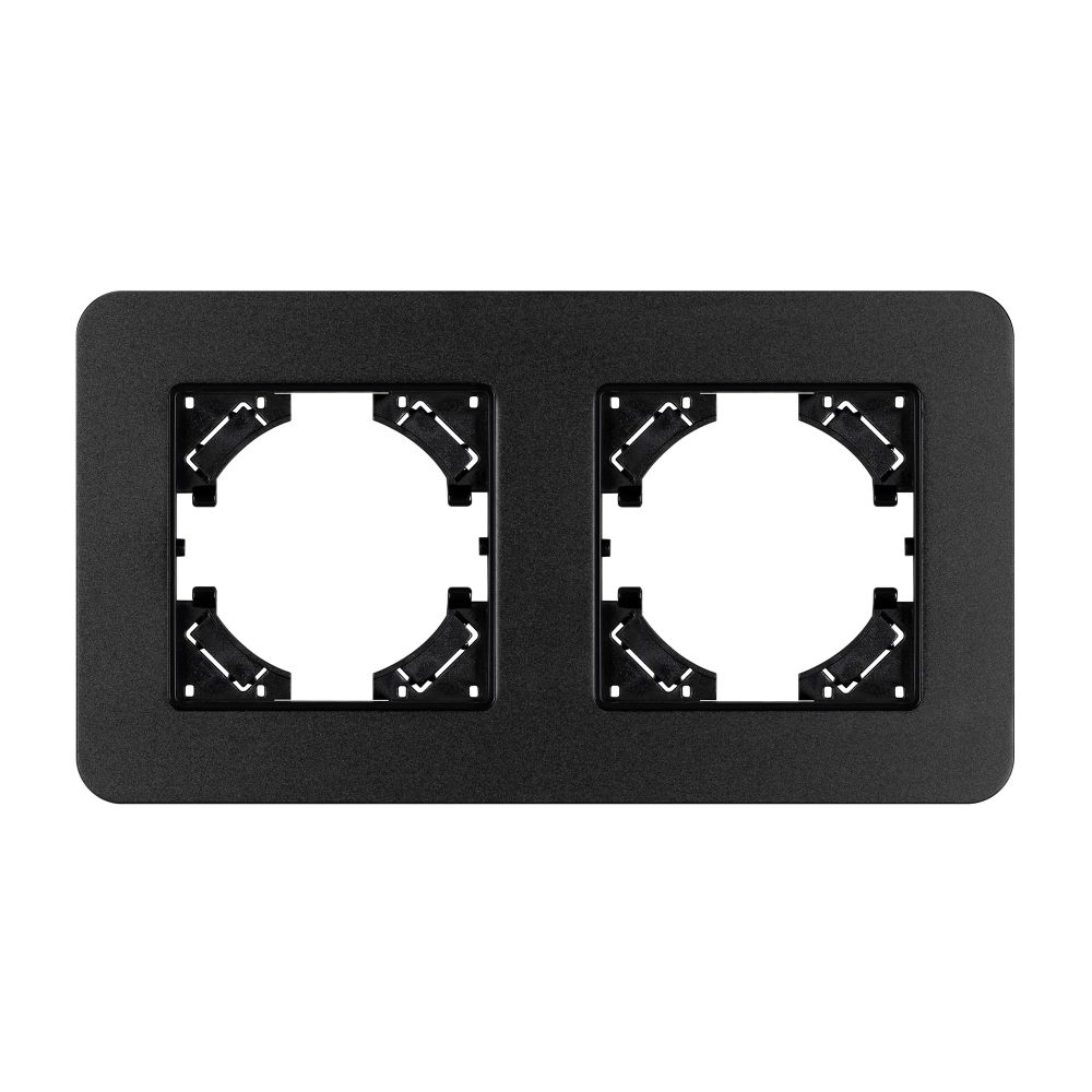 Рамка алюминиевая FRM-AKIRY-SFAL-2-BK (Arlight, -) 049738