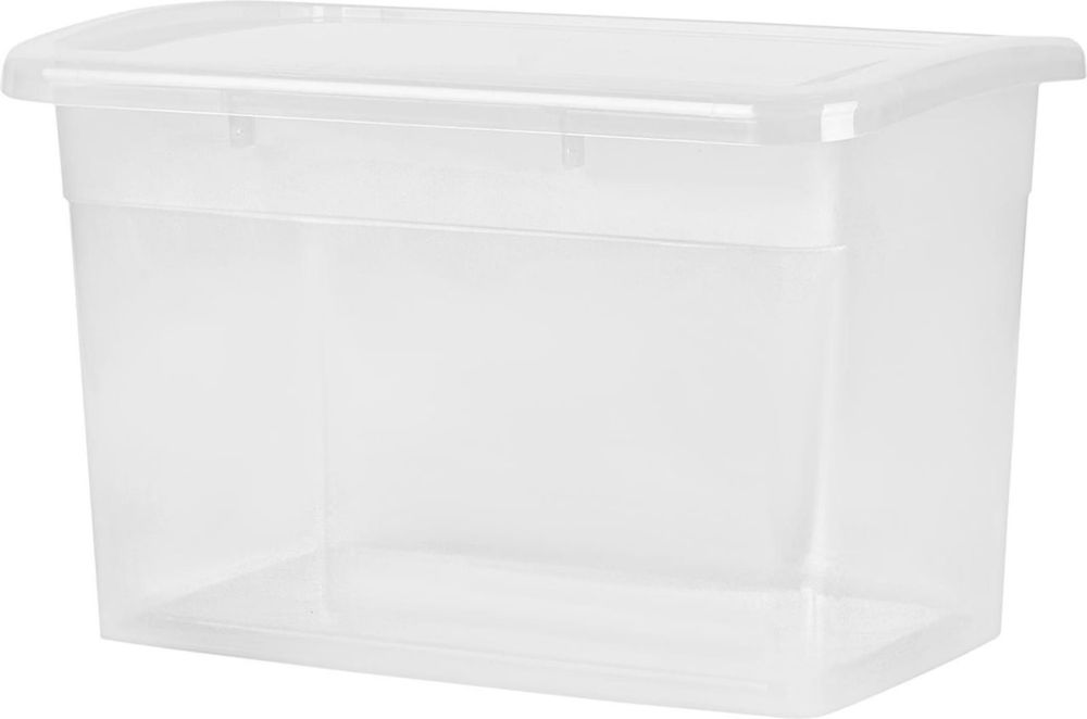 Ящик пластиковый для хранения KEEPLEX LACONIC с крышкой 11,0 л 350*235*222 мм ПРОЗРАЧНЫЙ