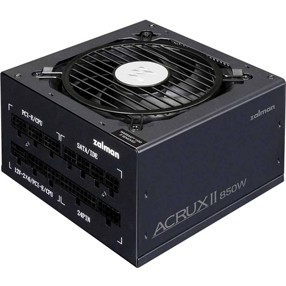 Блок питания Zalman 850W Acrux II, модульный, 16 pin PCIe 5.1, 80 PLUS Platinum (ZM850-ARX2)