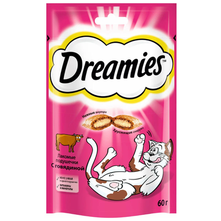 Лакомство для кошек Dreamies Говядина 60 гр