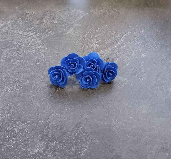 Набор шпилек "Розочки мини" латекс, 5 шт, белые